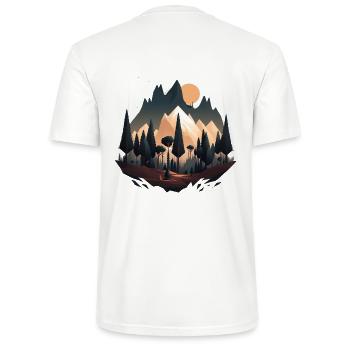SURREAL - Stanley/Stella CRAFTER Unisex Organic T-Shirt - white - Back - Michal (187cm)
