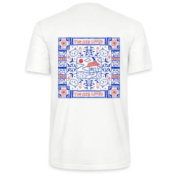 Du wirst geliebt - Stanley/Stella Unisex Bio-T-Shirt CRAFTER - Weiß - Hinten - Michal (187cm)