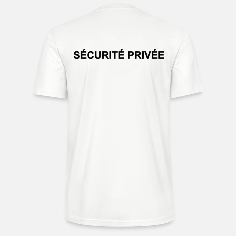 Sécurité Privée | Agent de sécurité - T-shirt bio CRAFTER Stanley Stella Unisexe - blanc