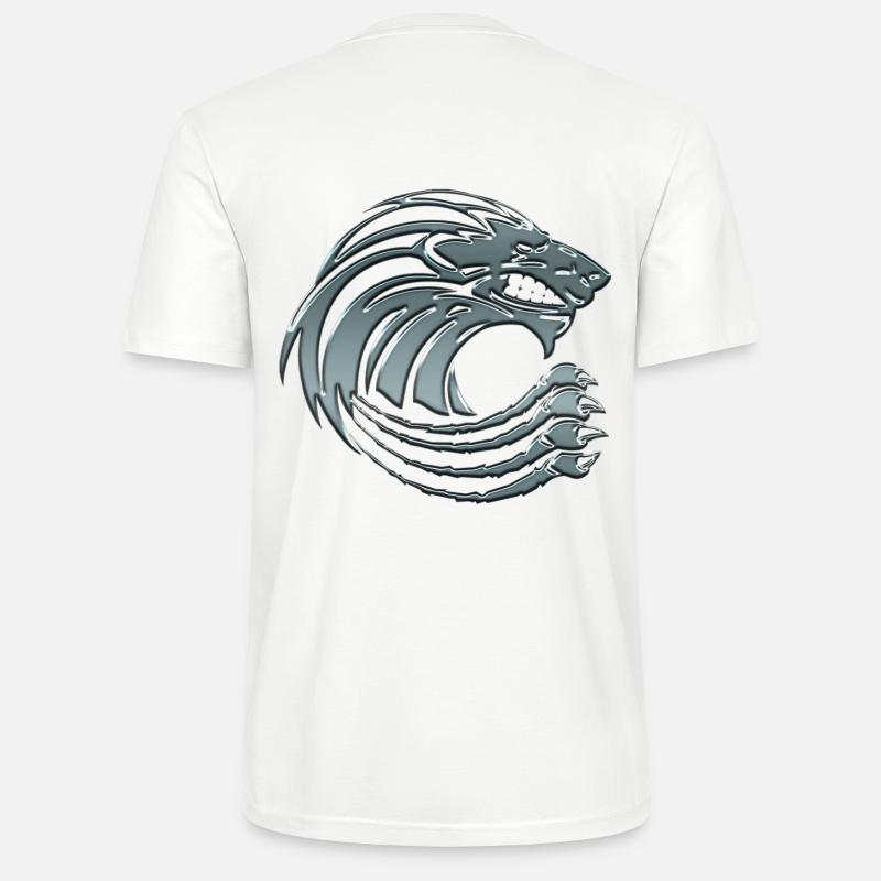 Lion game vector - Stanley/Stella CRAFTER Unisex Organic T-Shirt - white
