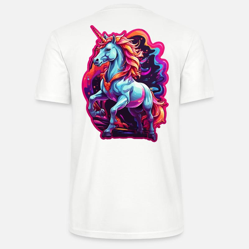 Einhorn - Stanley/Stella Unisex Bio-T-Shirt CRAFTER - Weiß