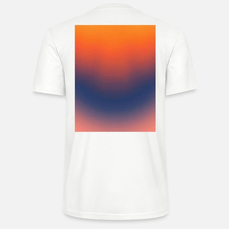 Mitternachts-Glut-Gradient - Stanley/Stella Unisex Bio-T-Shirt CRAFTER - Weiß
