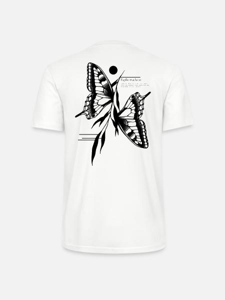 Dovetail Butterfly - Stanley/Stella CRAFTER Unisex Organic T-Shirt - white