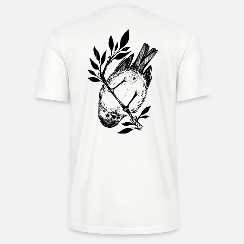 Kleiner frecher Vogel - Stanley/Stella Unisex Bio-T-Shirt CRAFTER - Weiß