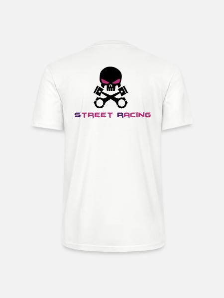 STREET RACING - Stanley/Stella CRAFTER unisex luomu-t-paita - valkoinen