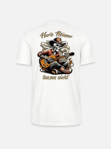 Harte Männer, tanzen nicht - Stanley/Stella Unisex Bio-T-Shirt CRAFTER - Weiß