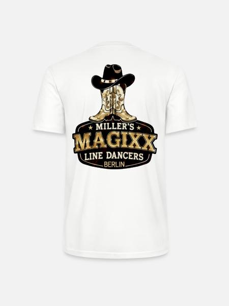 Miller's Magixx Line Dancers - Stanley/Stella CRAFTER Unisex Organic T-Shirt - white