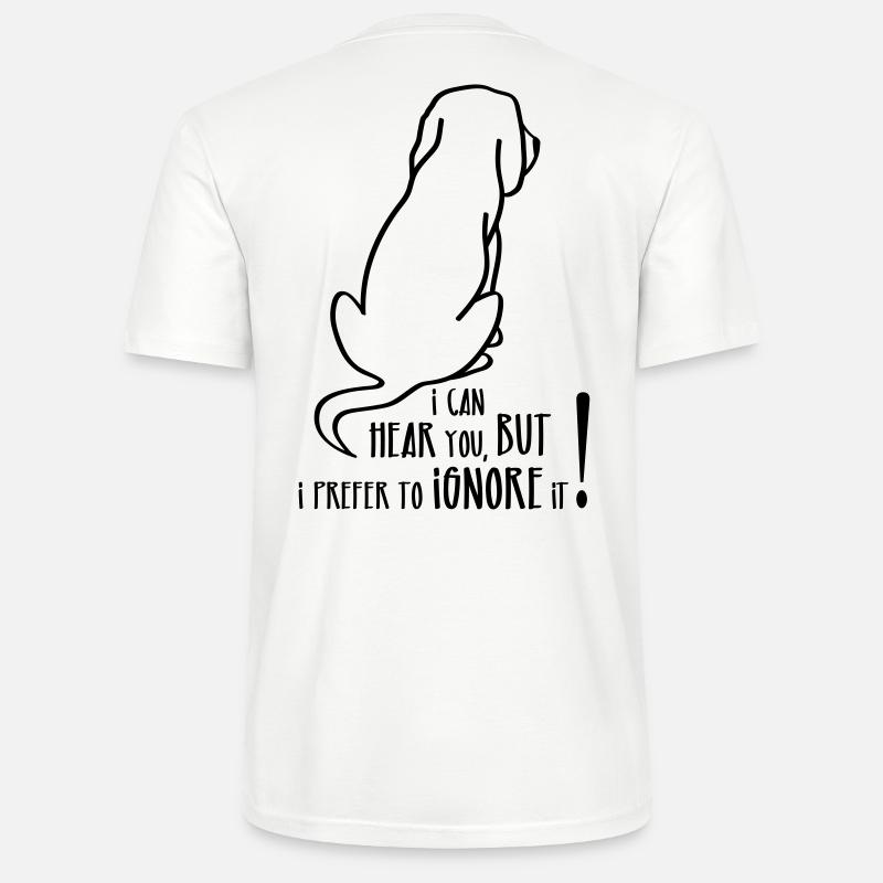 Ein eigenwilliger Hund - Stanley/Stella Unisex Bio-T-Shirt CRAFTER - Weiß
