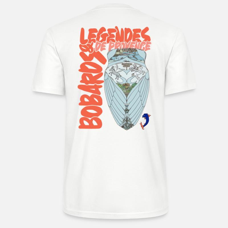 Legenden der Provence Cicada - Stanley/Stella Unisex Bio-T-Shirt CRAFTER - Weiß