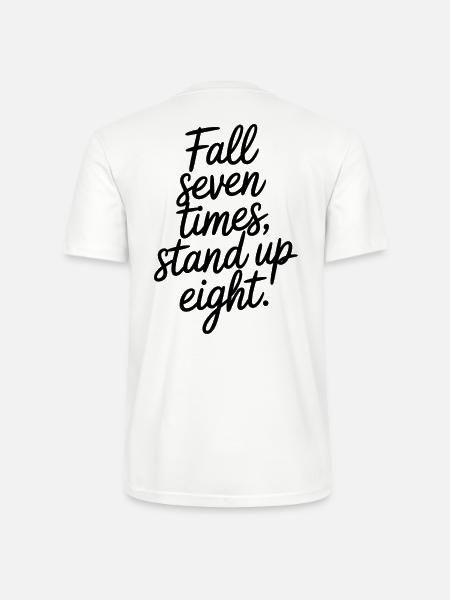 Never give up - Stanley/Stella Unisex Bio-T-Shirt CRAFTER - Weiß
