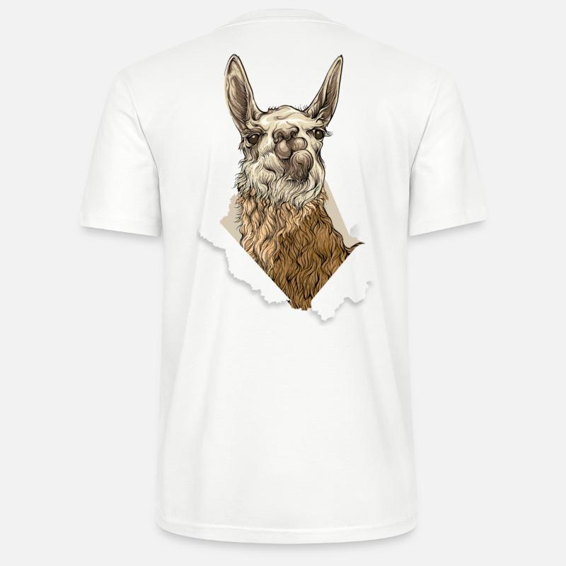 Lama - Stanley/Stella Unisex Bio-T-Shirt CRAFTER - Weiß