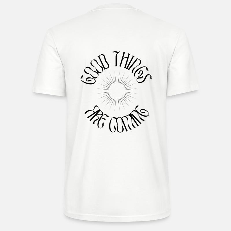 DE BONNES CHOSES ARRIVENT - NOIR - T-shirt bio CRAFTER Stanley Stella Unisexe - blanc