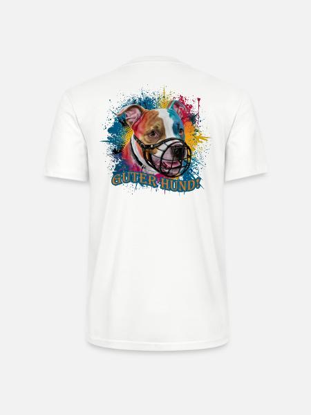 Good Dog - Staffordshire Terrier - Stanley/Stella CRAFTER Unisex Organic T-Shirt - white