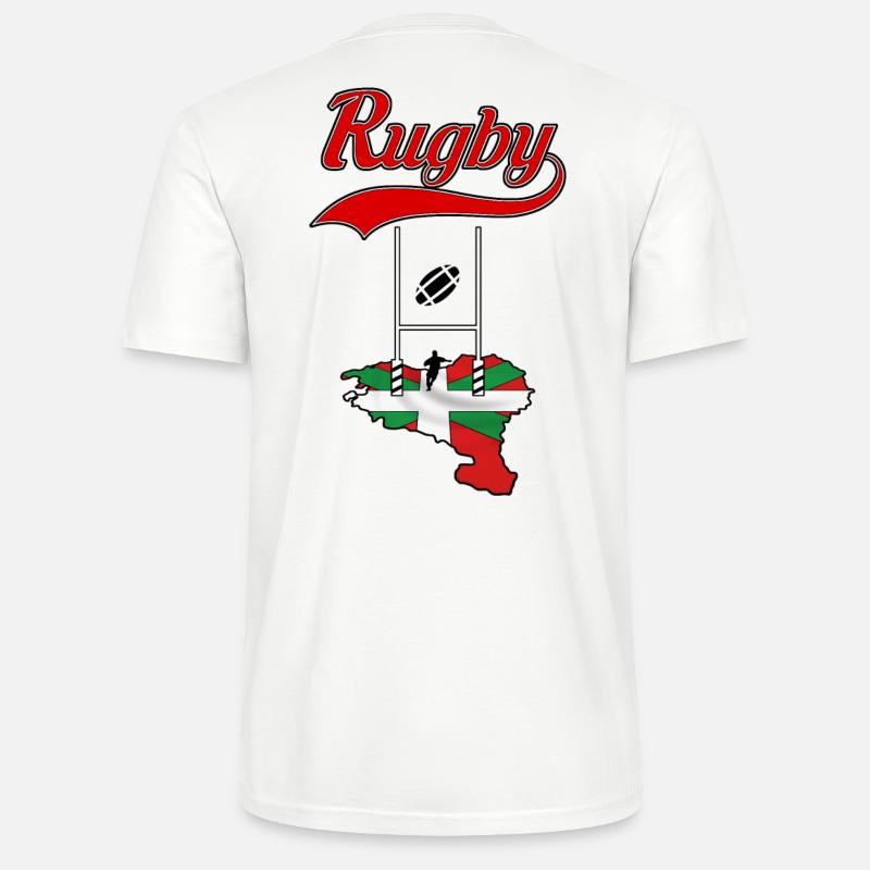 rugby basque - T-shirt bio CRAFTER Stanley Stella Unisexe - blanc