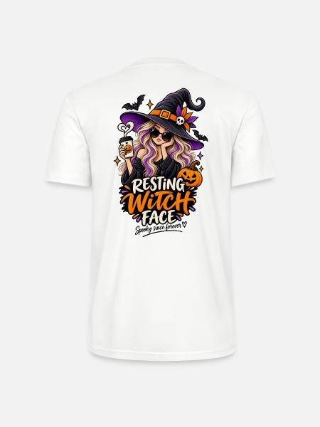 ⚪ Resting Witch Face – Hexe - Stanley/Stella Unisex Bio-T-Shirt CRAFTER - Weiß