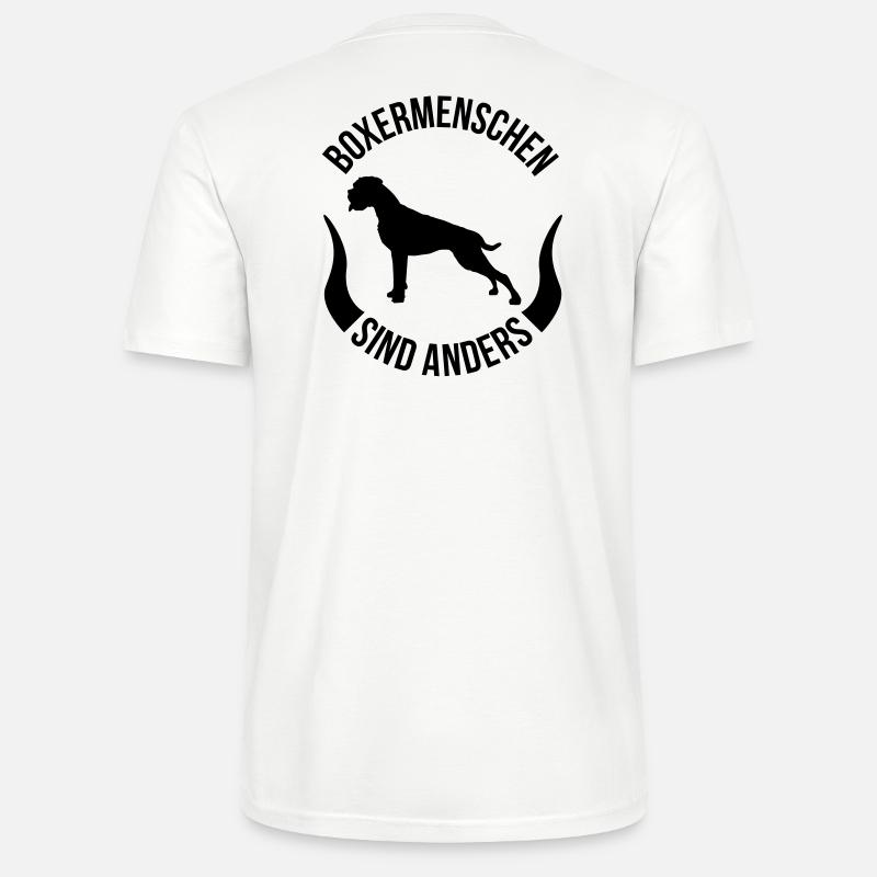 Boxermenschen sind anders - Stanley/Stella Unisex Bio-T-Shirt CRAFTER - Weiß
