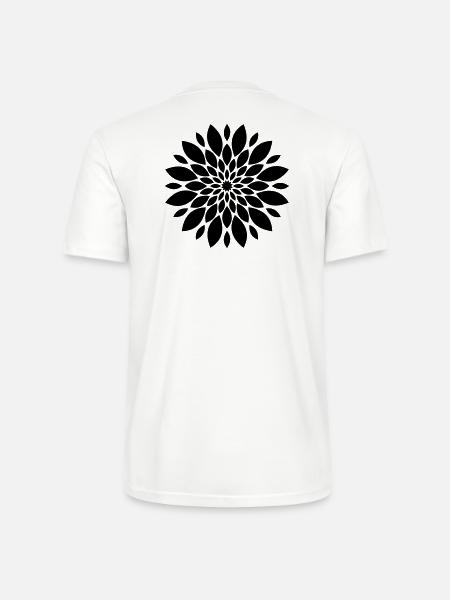 Blossom Mandala Flower Floral - Stanley/Stella CRAFTER Unisex Organic T-Shirt - white