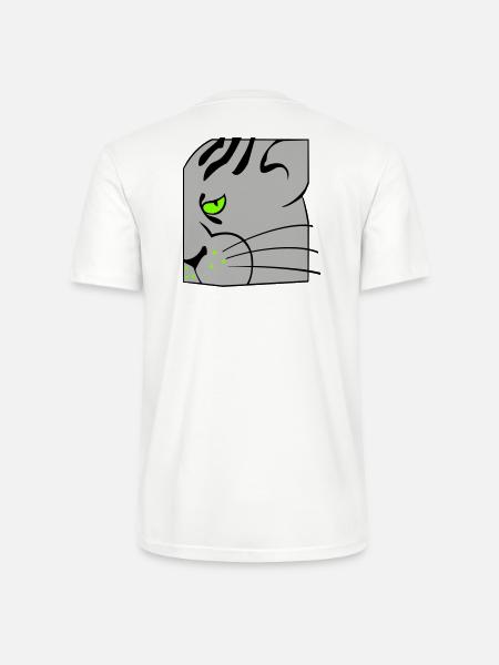 Cat - Stanley/Stella CRAFTER Unisex Organic T-Shirt - white