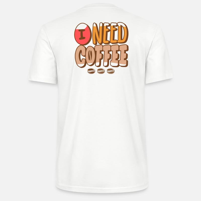 Kaffee, Kaffeeventilator, Kaffeebohne - Stanley/Stella Unisex Bio-T-Shirt CRAFTER - Weiß