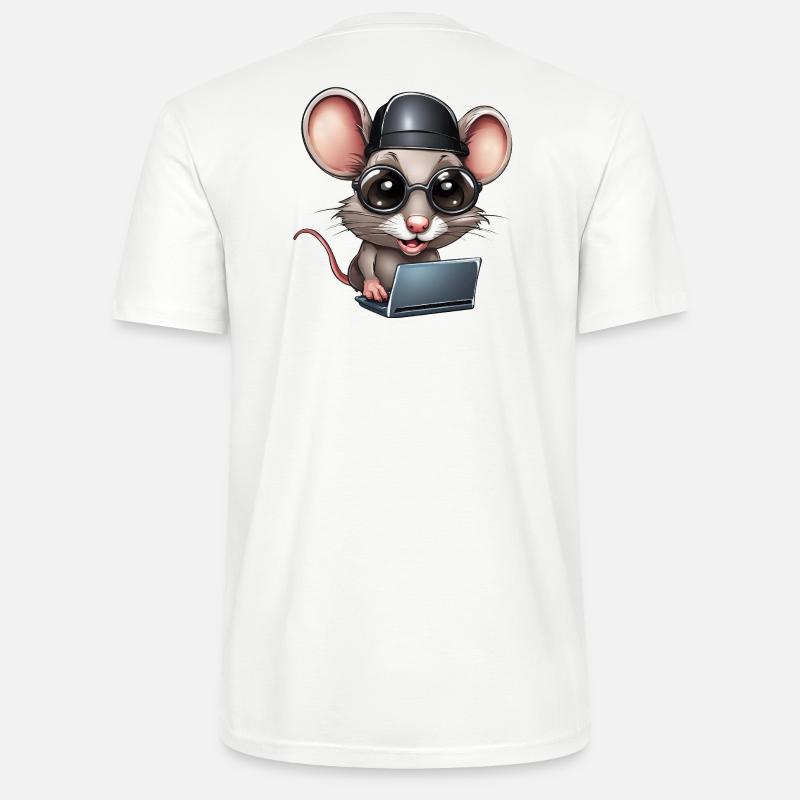 computer, computer geek, computer scientist - Stanley/Stella CRAFTER Unisex Organic T-Shirt - white