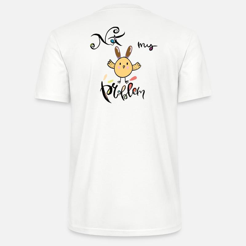 Pâques, ce n’est pas mon problème - T-shirt bio CRAFTER Stanley Stella Unisexe - blanc