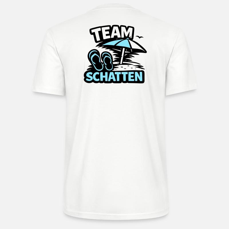 Strand Schatten FlipFlop Logo - Stanley/Stella Unisex Bio-T-Shirt CRAFTER - Weiß