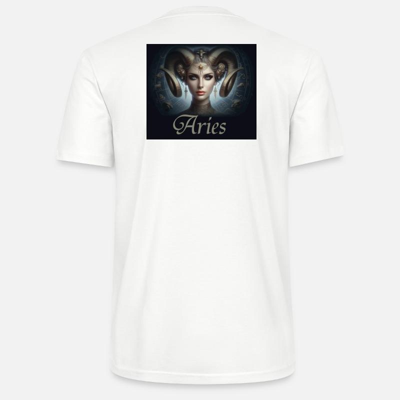 Aries -  Sternzeichen Widder - Stanley/Stella Unisex Bio-T-Shirt CRAFTER - Weiß