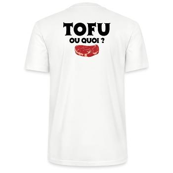 végétarien, végan, tofu - T-shirt bio CRAFTER Stanley Stella Unisexe - blanc - Dos - Michal (187cm)