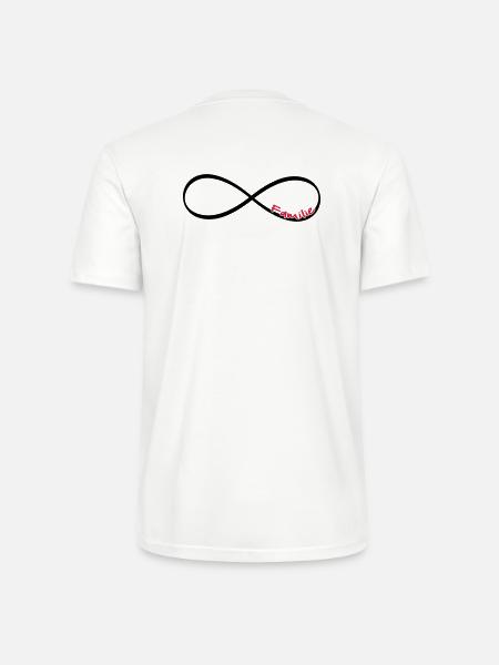Infinity Sign Family - Gift - Stanley/Stella CRAFTER Unisex Organic T-Shirt - white
