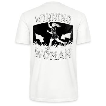 Winning Woman Run - Stanley/Stella Unisex Bio-T-Shirt CRAFTER - Weiß - Hinten - Michal (187cm)