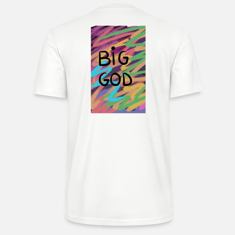 Big God Retro - T-shirt bio CRAFTER Stanley Stella Unisexe - blanc