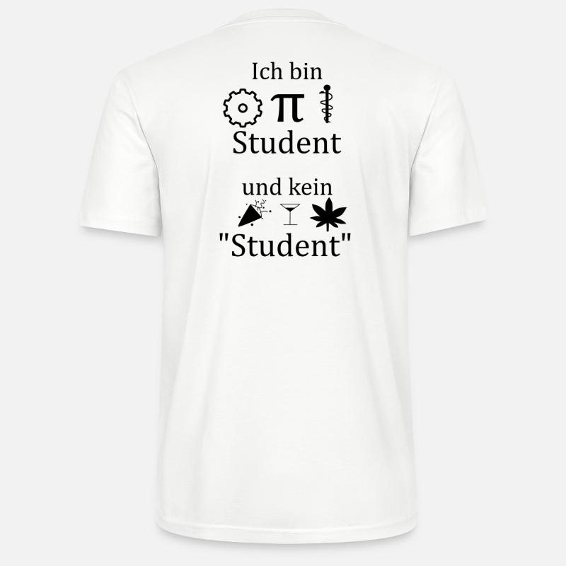 Unispruch "Ich bin MINT Student" Studenten - Stanley/Stella Unisex Bio-T-Shirt CRAFTER - Weiß