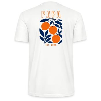 Papa 2024 - Stanley/Stella CRAFTER Unisex Organic T-Shirt - white - Back - Michal (187cm)