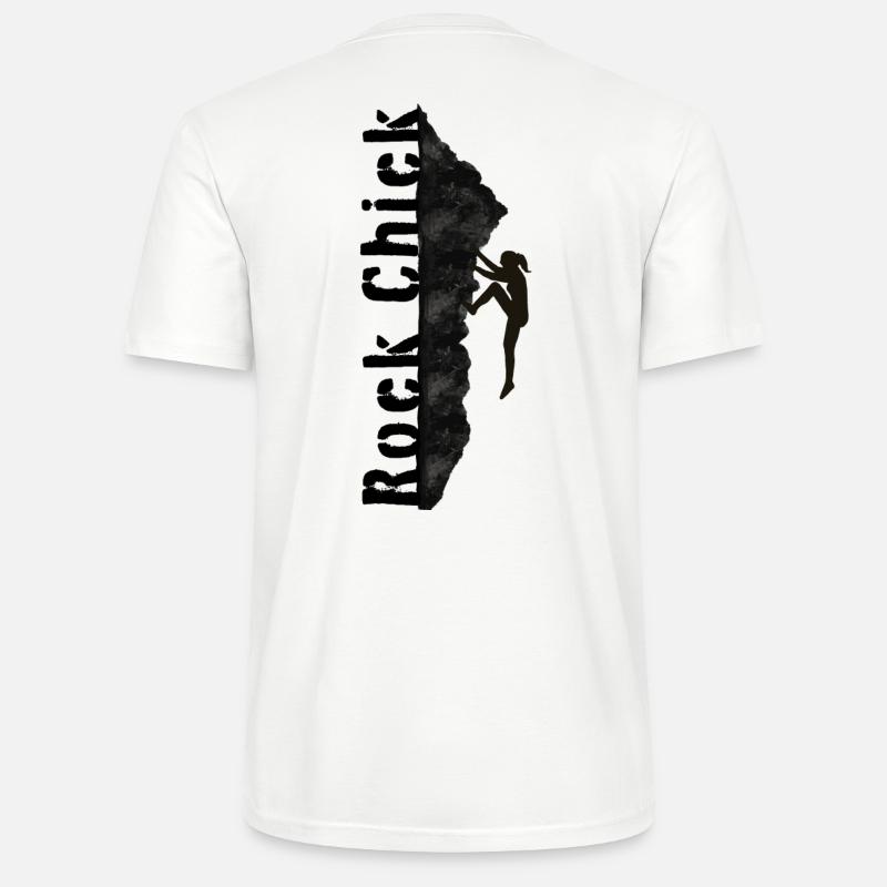 Rock Chick - Wandern, Klettern, Berge Spruch - Stanley/Stella Unisex Bio-T-Shirt CRAFTER - Weiß