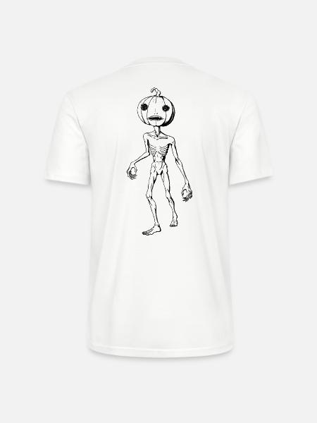 Kabocha-Albtraum – Schwarz - Stanley/Stella Unisex Bio-T-Shirt CRAFTER - Weiß