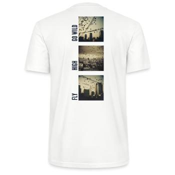 Fly high - Stanley/Stella CRAFTER Unisex Organic T-Shirt - white - Back - Michal (187cm)