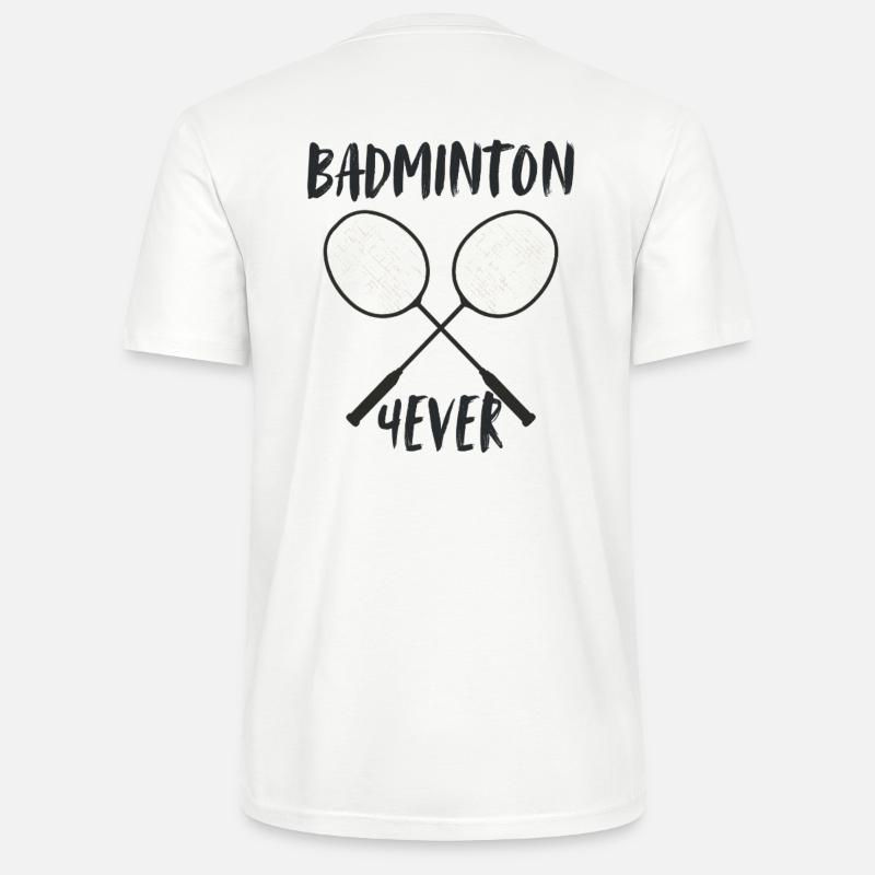 Badminton Forever Schläger - Stanley/Stella Unisex Bio-T-Shirt CRAFTER - Weiß