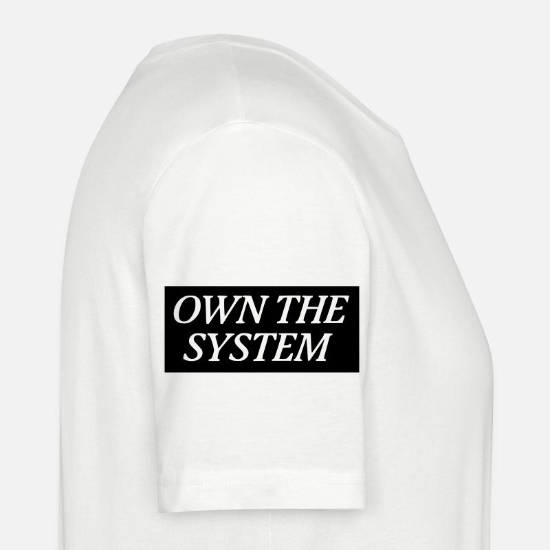 Posséder le système - Das eigene System - T-shirt bio CRAFTER Stanley Stella Unisexe - blanc