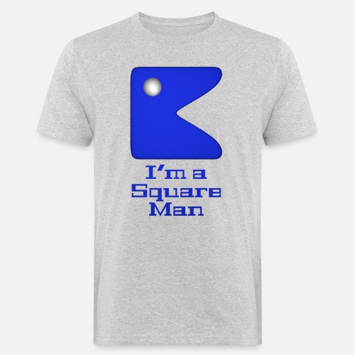 Square man blue - Men's Organic T-Shirt