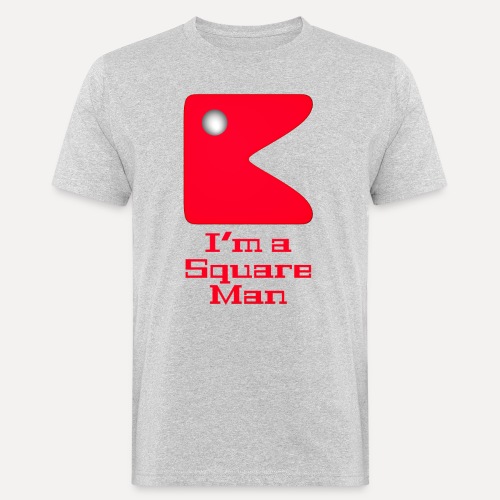 Square man red - Men's Organic T-Shirt