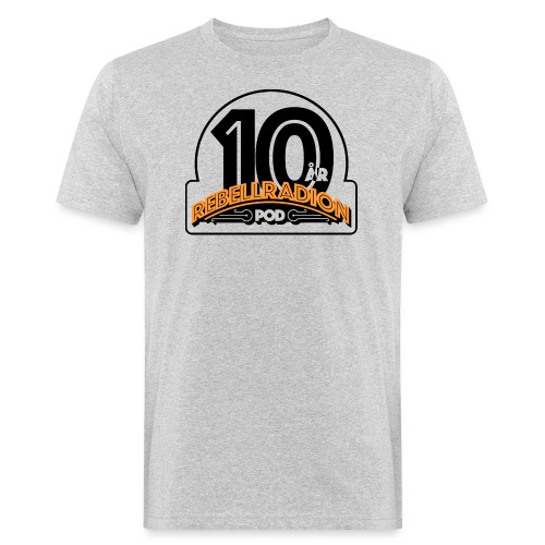Rebellradion 10 Years Celebration - Ekologisk T-shirt herr