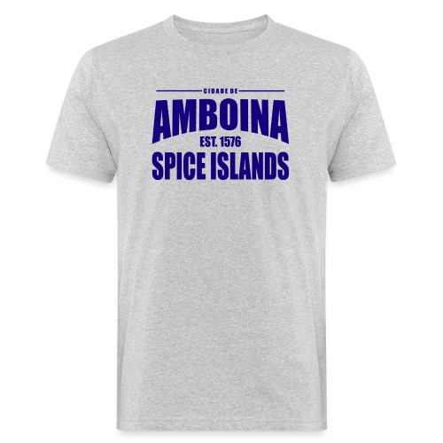 Cidade de Amboina - Blue - Mannen Bio-T-shirt