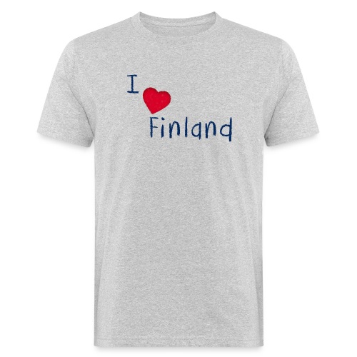 I Love Finland - Miesten luonnonmukainen t-paita