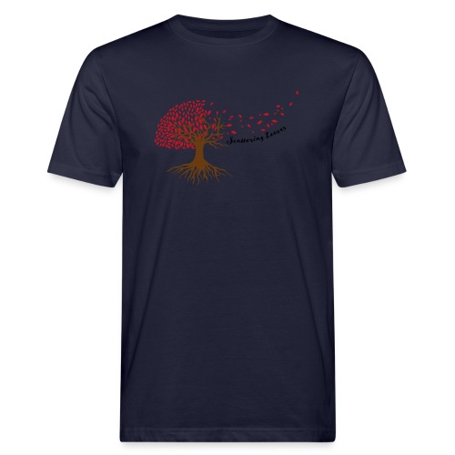 Scattering Leaves color - Männer Bio-T-Shirt