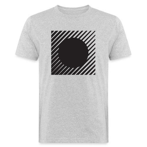 circle lines op art - Ekologiczna koszulka męska