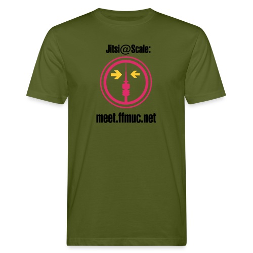 Freifunk Jitsi-Meet - Männer Bio-T-Shirt