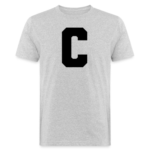 C - Grossbuchstabe einzeln, fett und serifenbetont - Männer Bio-T-Shirt