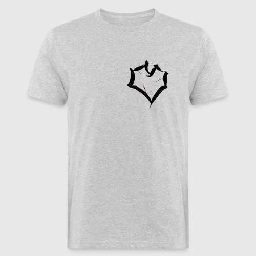 cracked heart - Mannen Bio-T-shirt