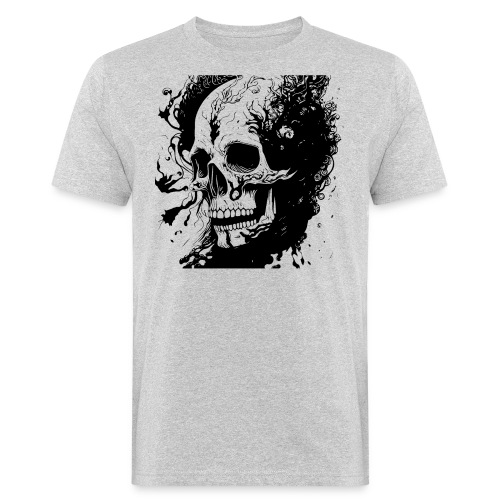 detailed skull - Ekologiczna koszulka męska