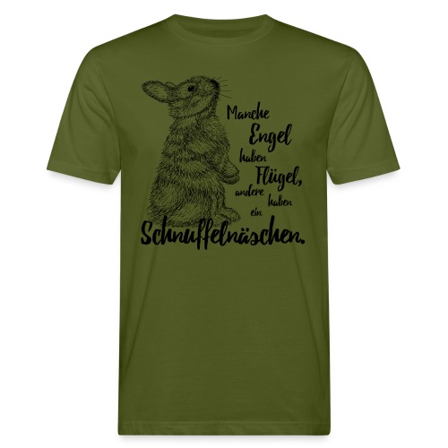 Kaninchen Hasen Zwergkaninchen Engel Liebe - Männer Bio-T-Shirt